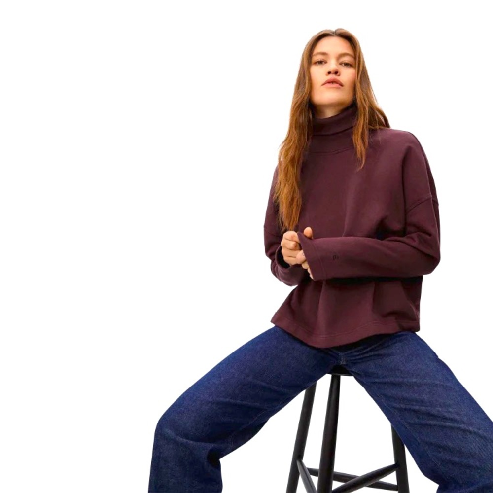 Everlane - NWT Turtleneck Sweatshirt in Espresso (XS)